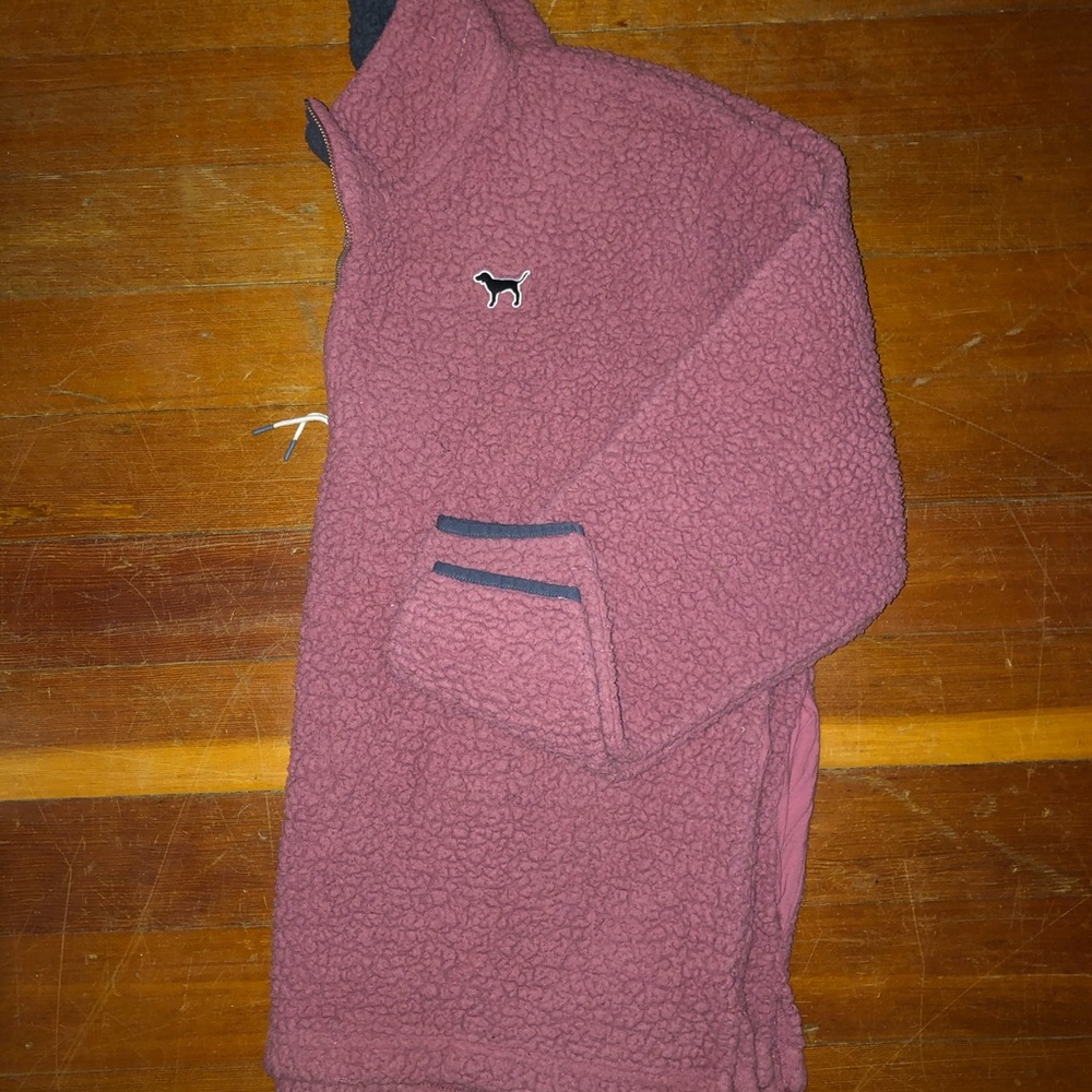 Victoria’s Secret, fleece quarter zip